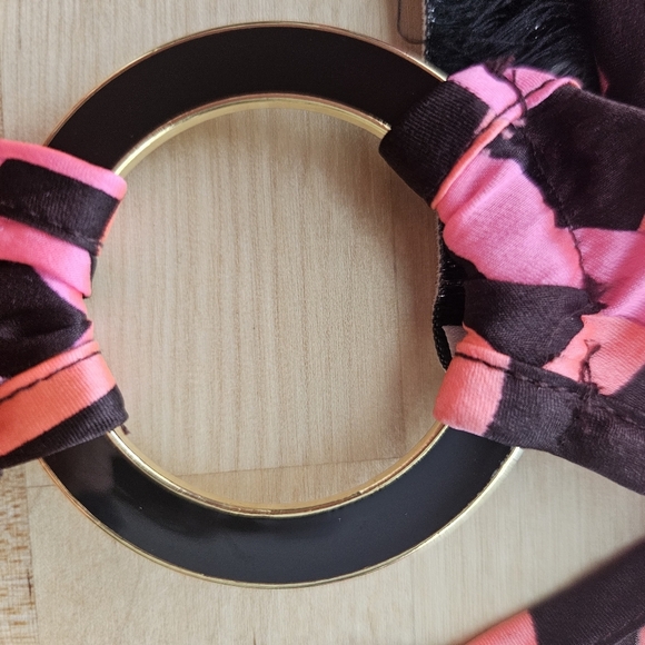 Alice & Trixie Silk Pink Orange Black Geometric Print Tank Top Size Large - Picture 5 of 9